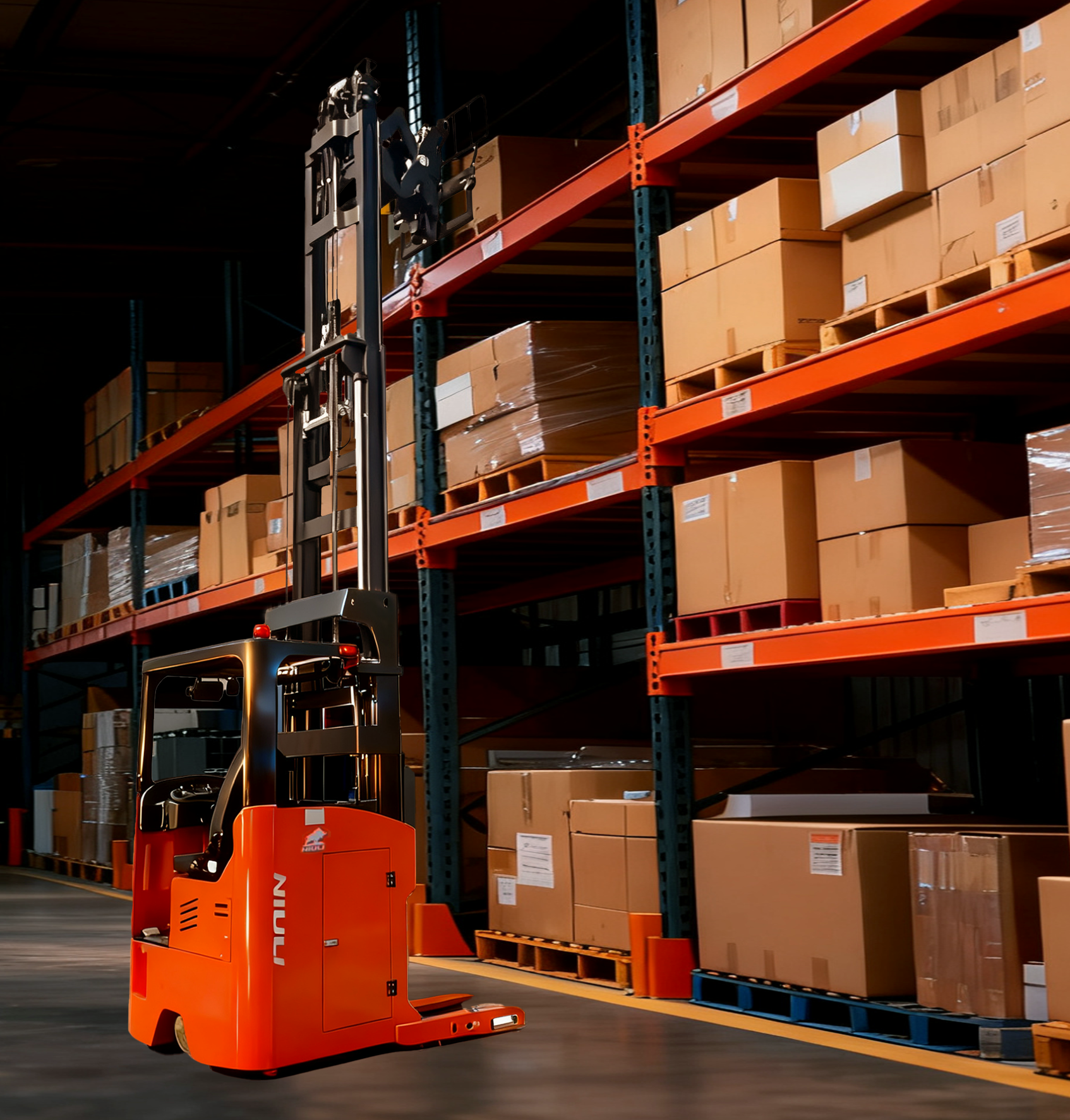 how to drive a reach truck